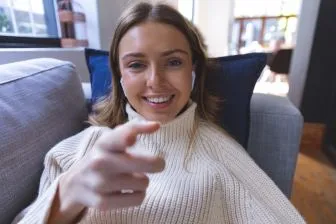 woman on a video call